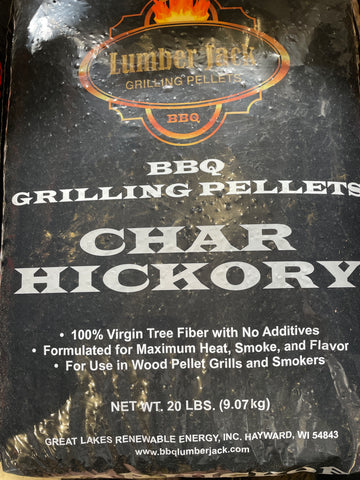 Lumberjack Char Hickory Pellets 20lb bag